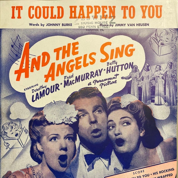 It Could Happen To You   1944   -  Dorothy Lamour, Fred Macmurray, Dorothy Hutton In And The Angels Sing   Johnny Burke  Jimmy Van Heusen