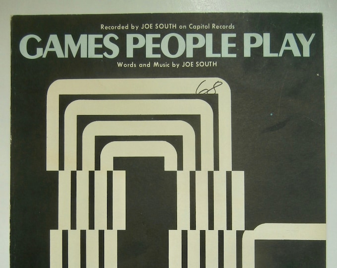Games People Play   1968      Joe South     Current Sheet Music