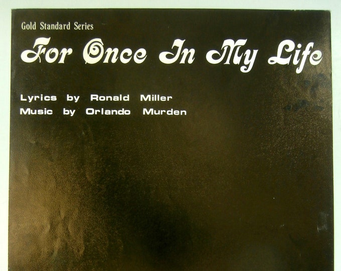 For Once In My Life   1970      Ronald Miller  Orlando Murden   Current Sheet Music