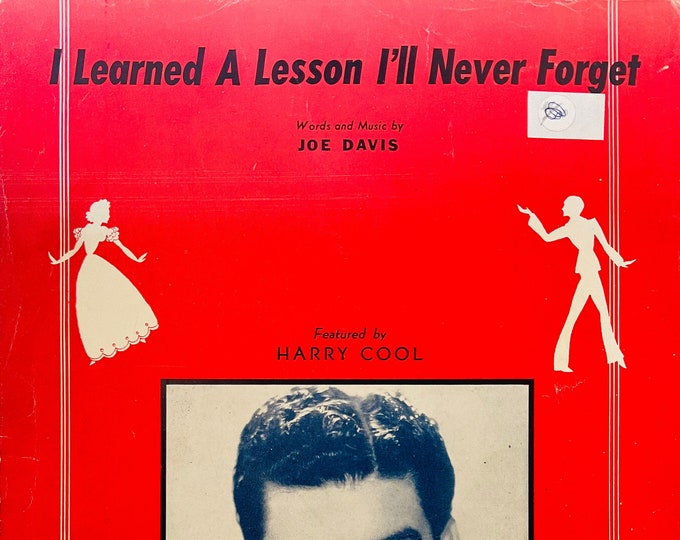 I Learned A Lesson I'll Never Forget   1944   Harry Cool   Joe Davis      Sheet Music
