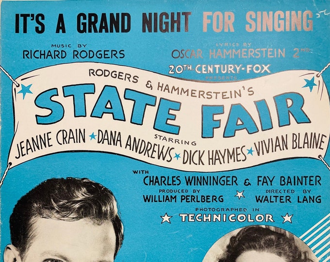 It's A Grand Night For Singing   1945   -  Jeanne Crain, Dana Andrews, Dick Haymes, Vivian Blaine,   Richard Rodgers  Oscar Hammerstein