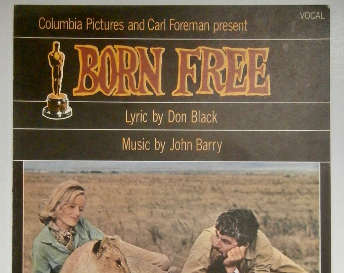 Born Free   1966   Born Free   Don Black  John Berry   Movie Sheet Music