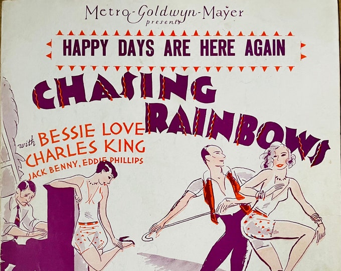 Happy Days Are Here Again   1929   Chasing Rainbows   Jack Yellen  Milton Ager   Stage Production Sheet Music