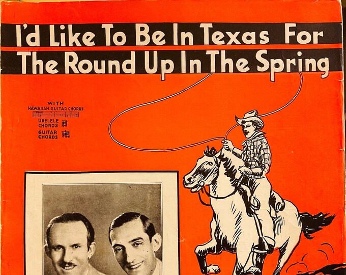 I'd Like To Be In Texas When They Round Up In The Spring   1937   The Happy Chappies  Pacific Coast Favorites   Carl Copeland  Jack Williams