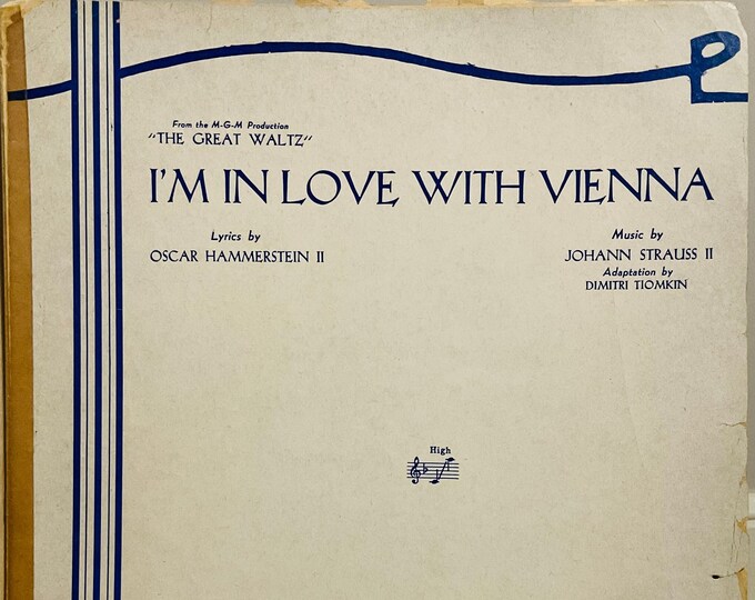 I'm In Love With Vienna   1938   Luise Rainer, Fernand Gravet, Miliza Korjus In "The Great Waltz"   Oscar Hammerstein 2nd  Johann Strauss