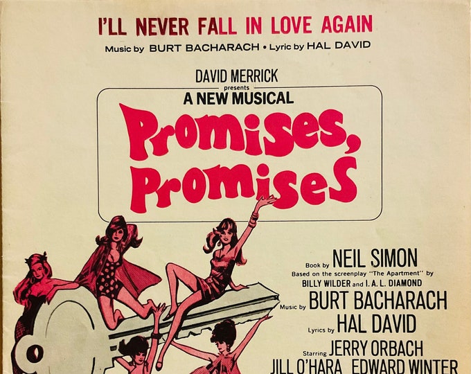 I'll Never Fall In Love Again   1968   Promises, Promises   Burt Bacharach  Hal David   Stage Production Sheet Music