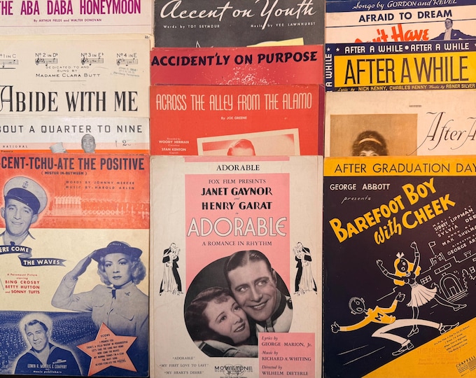 Selected Sheet Music from 1931 to 1935