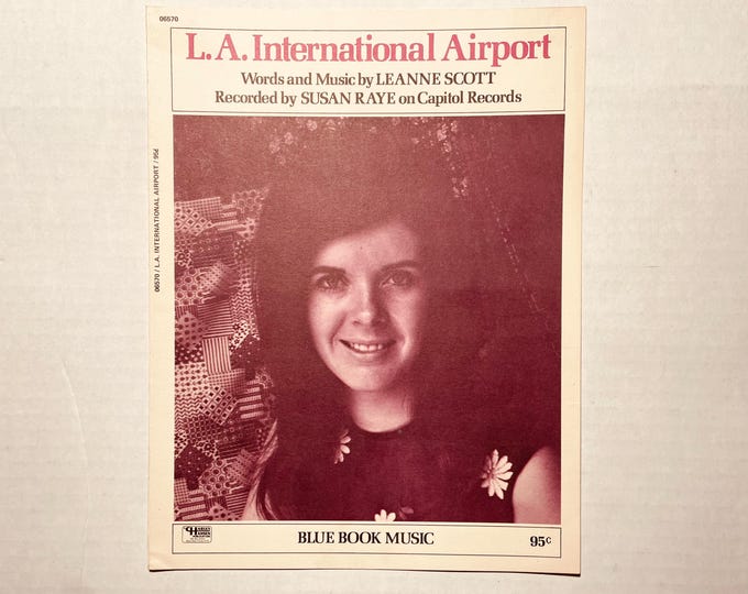 L.a. International Airport   1971   Photo -    Susan Raye   Leanne Scott      Sheet Music