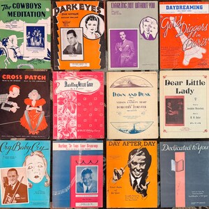 Sheet Music Selections copyrights from the Late 1930’s     0509