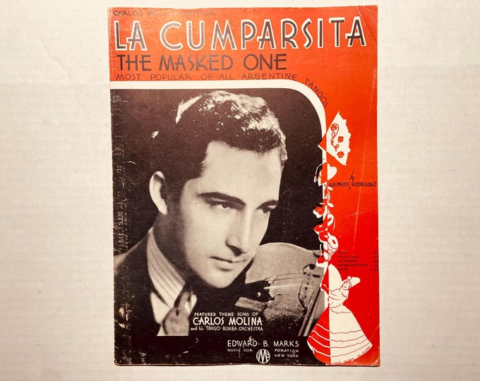 La Cumparsita (The Masked One)   1932   Movie Actors -  Eleanor Parker, Anthony Dexter In Valentino, The Loves And Times Of Rudolf Valentino