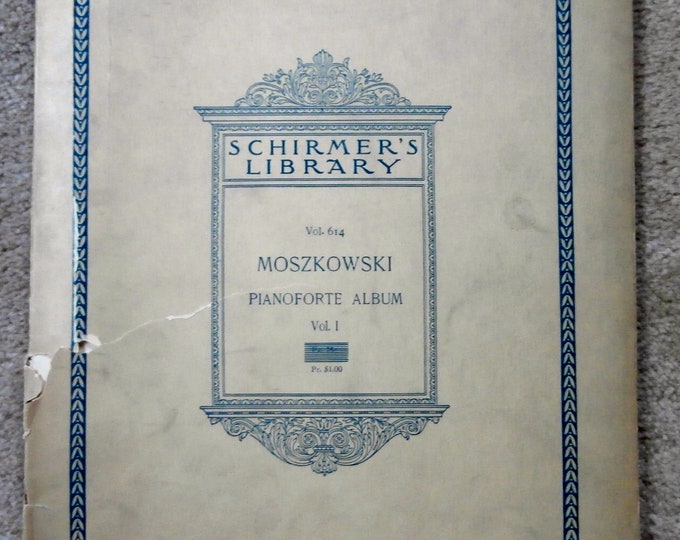 MOSZKOWSKI   Pianoforte Album   Vol.I     Schirmer's Library Vol.614