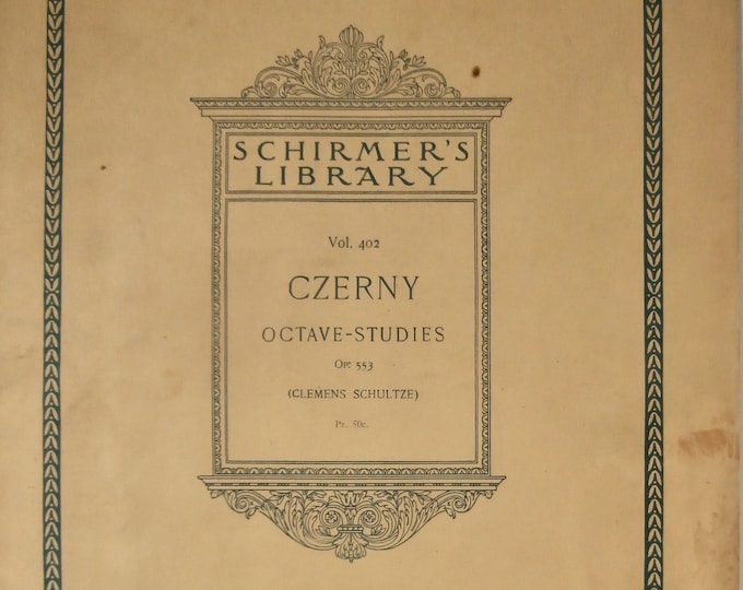 Czerny   Octave Studies  Schirmer's Library Vol.402      Piano Studies