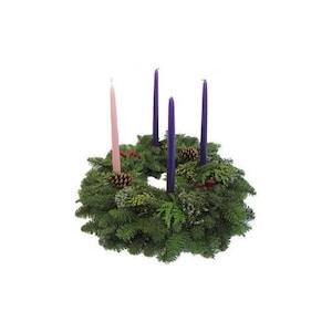Advent Christmas Wreath with Candle Holders