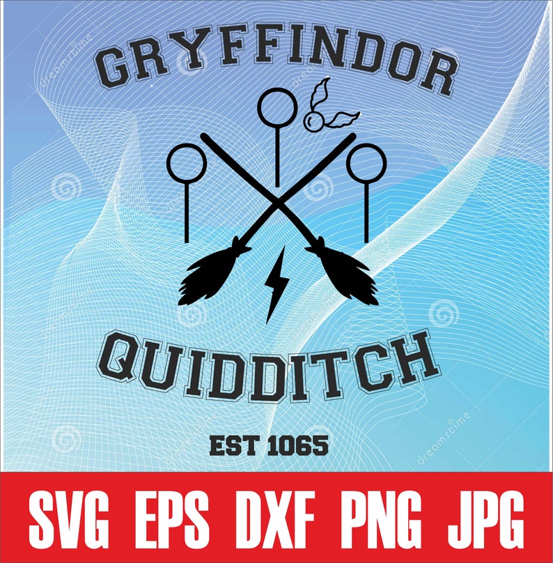 Gryffindor Quidditch Team Cut File sg png jpg dxf eps Etsy