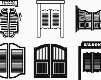 Saloon Doors Svg Etsy
