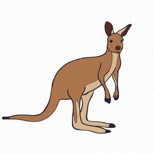 kangourou svg, eps, png, dxf, clipart pour cricut et silhouette