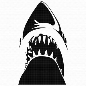 dents de requin svg, eps, png, dxf, clipart pour cricut et silhouette