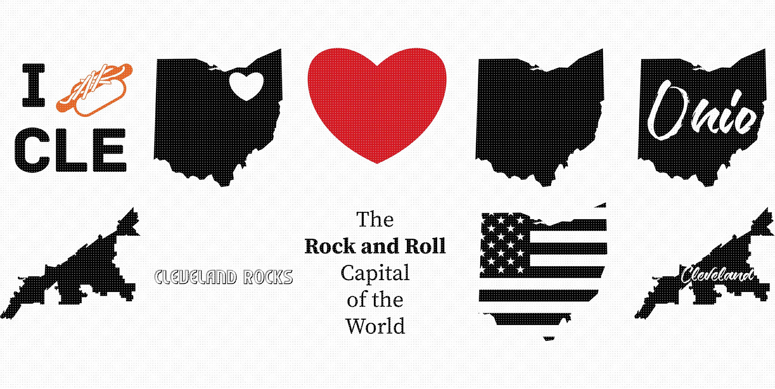 Cleveland Ohio Svg, Eps, Png, Dxf, Clipart for Cricut and Silhouette ...