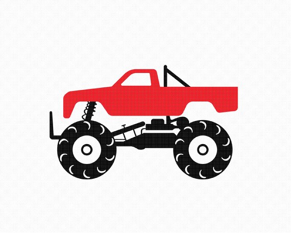 monster truck silhouette clip art