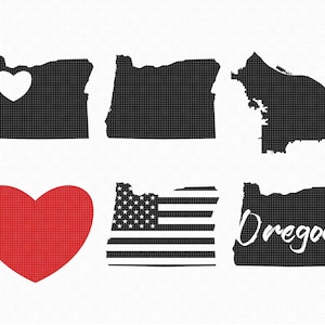 Portland oregon Svg, eps, png, dxf, Clipart für Cricut und Silhouette
