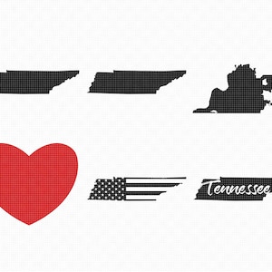 Memphis Tennessee SVG, EPS, PNG, DXF, clipart voor cricut en silhouet