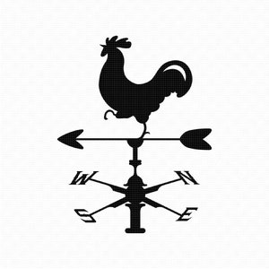 weather vane svg, eps, png, dxf, clipart for cricut and silhouette