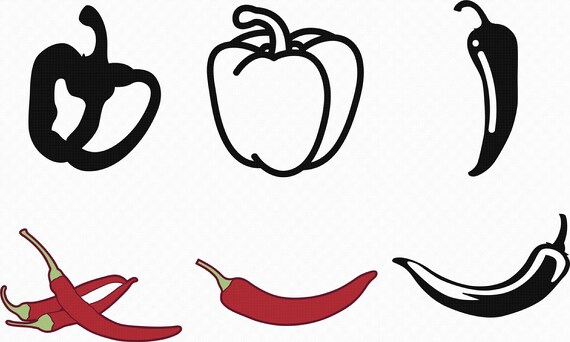 piment svg eps png dxf clipart pour cricut et silhouette etsy piment svg eps png dxf clipart pour cricut et silhouette