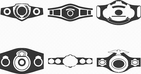 Championship Belt Svg Eps Png Dxf Clipart for Cricut and - Etsy