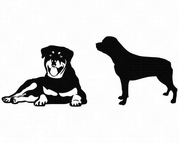 Download Rottweiler Svg Eps Png Dxf Clipart For Cricut And Silhouette
