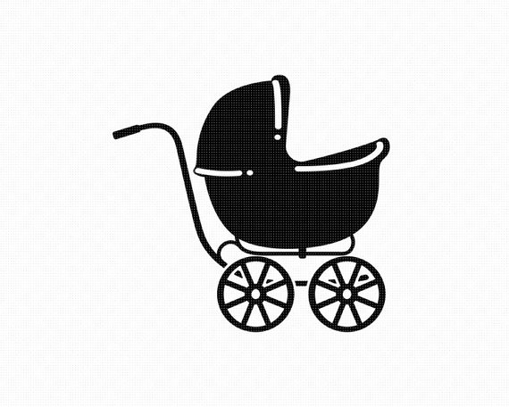 Download Baby Carriage Svg Eps Png Dxf Clipart For Cricut And Etsy