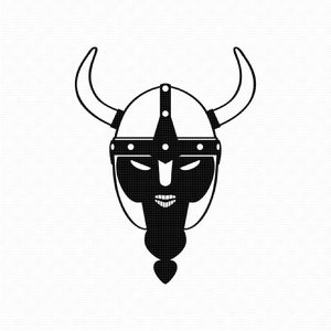 viking head helmet svg, eps, png, dxf, clipart for cricut and silhouette