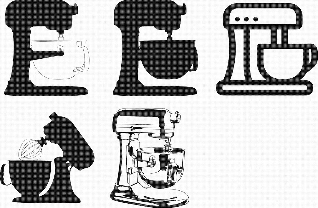 Stand Mixer Svg, Eps, Png, Dxf, Clipart for Cricut and Silhouette Etsy