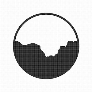 yosemite valley svg, eps, png, dxf, clipart for cricut and silhouette