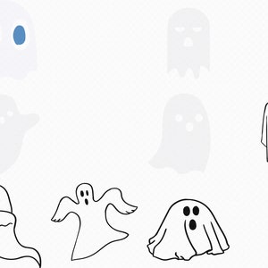 ghost svg, eps, png, dxf, clipart for cricut and silhouette