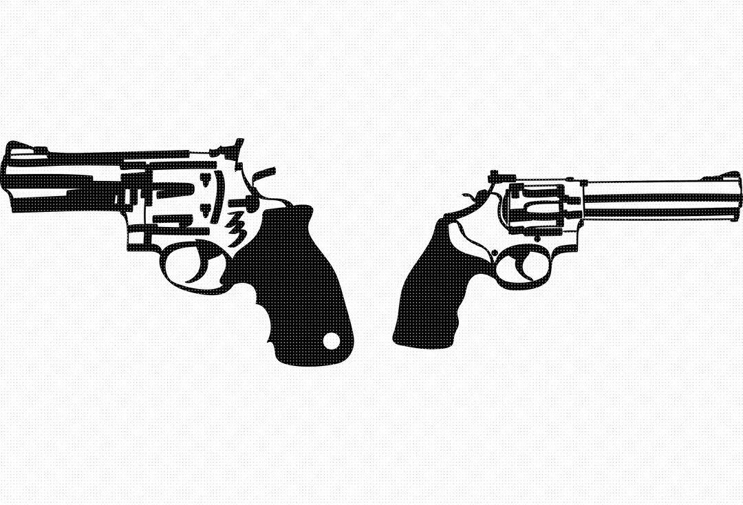 Revolver Gun Svg, Eps, Png, Dxf, Clipart for Cricut and Silhouette - Etsy