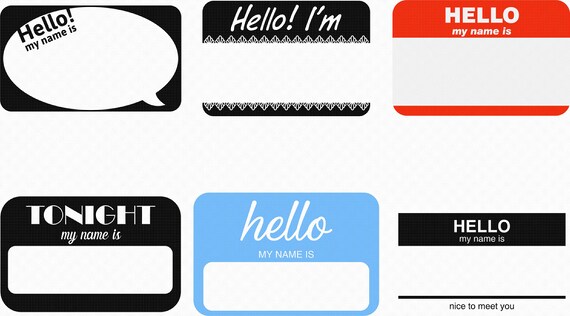 Name Hello Svg Eps Png Dxf Clipart For Cricut And Etsy Name Hello Svg Eps Png Dxf Clipart For Cricut And Etsy