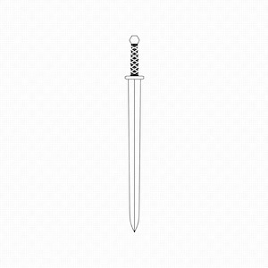 viking sword svg, eps, png, dxf, clipart for cricut and silhouette
