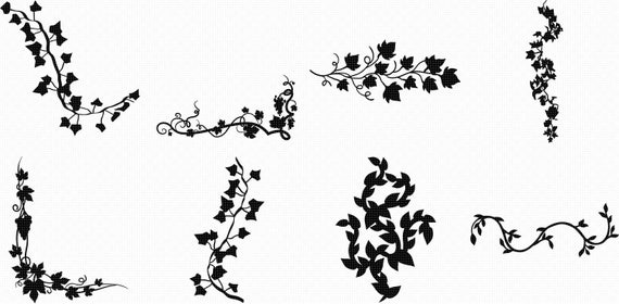Download Vines Svg Eps Png Dxf Clipart For Cricut And Silhouette Etsy