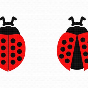 ladybug svg, eps, png, dxf, clipart for cricut and silhouette
