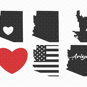phoenix arizona svg, eps, png, dxf, clipart for cricut and silhouette