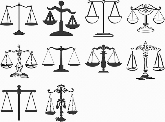 Scale Svg Weight Scale Svg Silhouette Cutting File Justice Clipart
