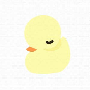 cute duckling svg, eps, png, dxf, clipart for cricut and silhouette