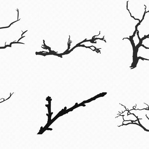 tree branch svg, eps, png, dxf, clipart for cricut and silhouette