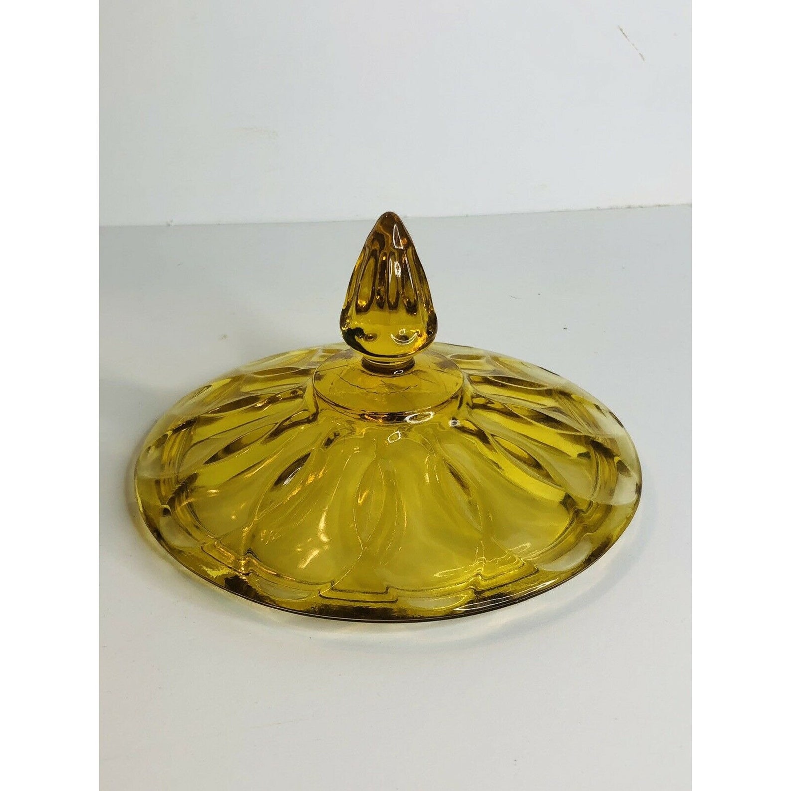 Vintage Amber Anchor Hocking Glass Covered Candy Dish Footed Etsy