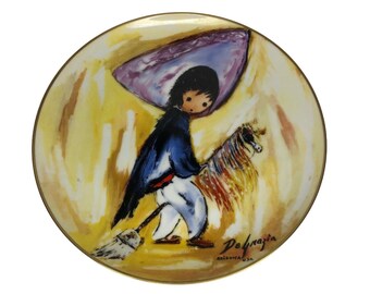 De Grazia Teller Mein erstes Pferd 1985 Kinder beim Spielen Serie 10”