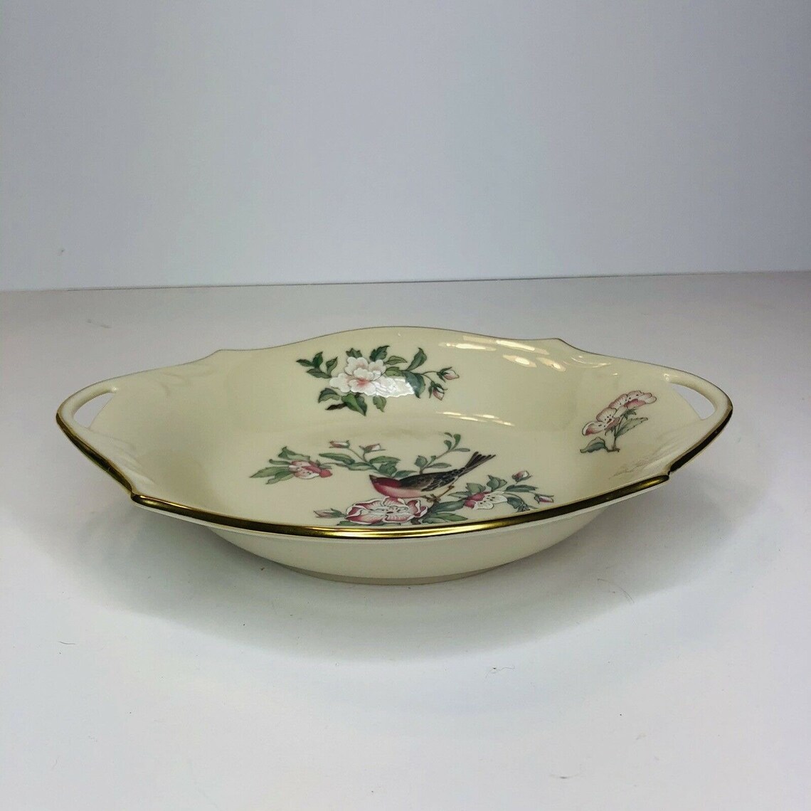 LENOX Floral Serenade Vintage Two Handle Candy Dish 8 Etsy