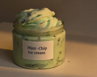 Slime nuage menthe aux pépites de chocolat