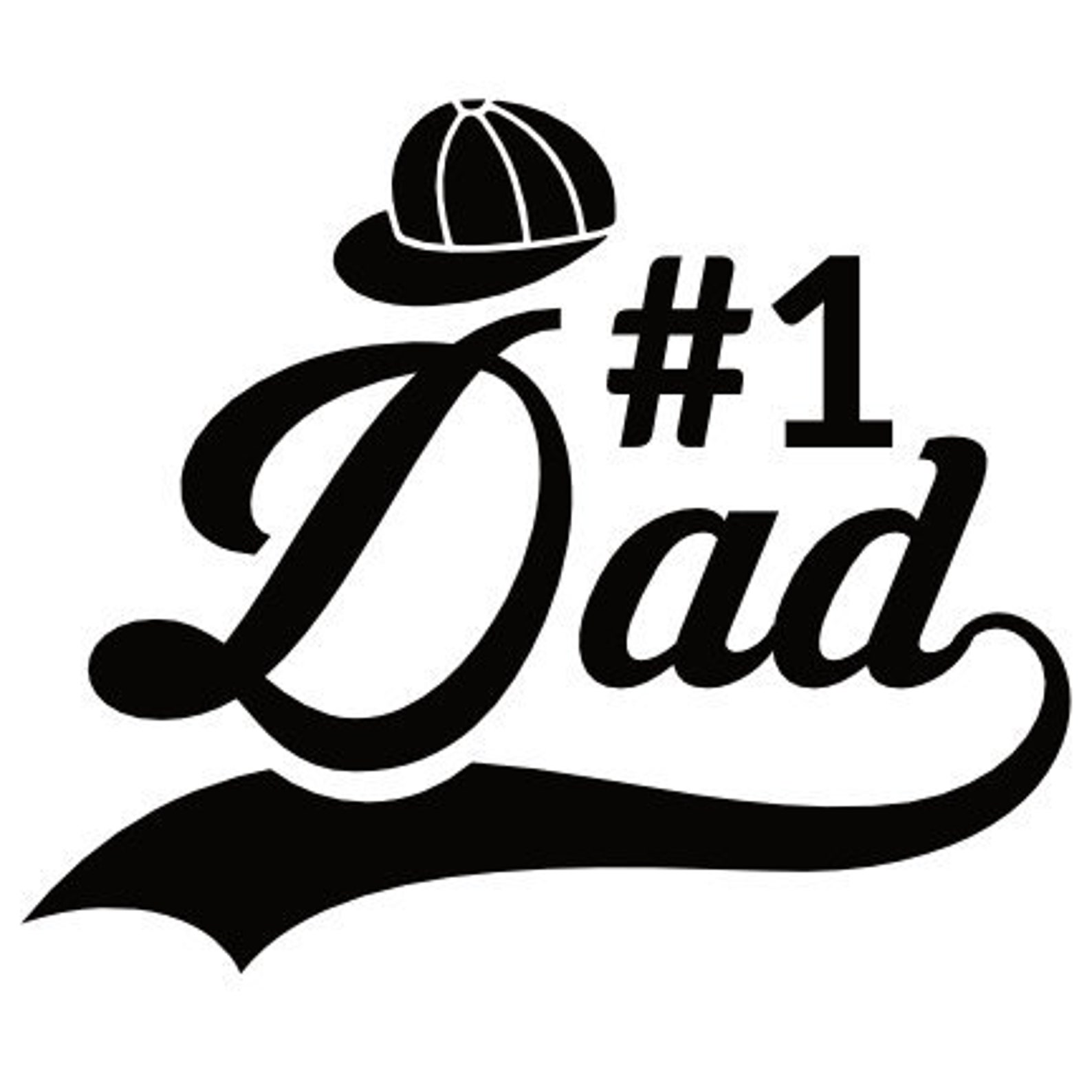 Number 1 Dad SVG File Etsy
