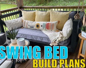 Twin Size Bed Swing Digital Plans: DIY Woodworking Project