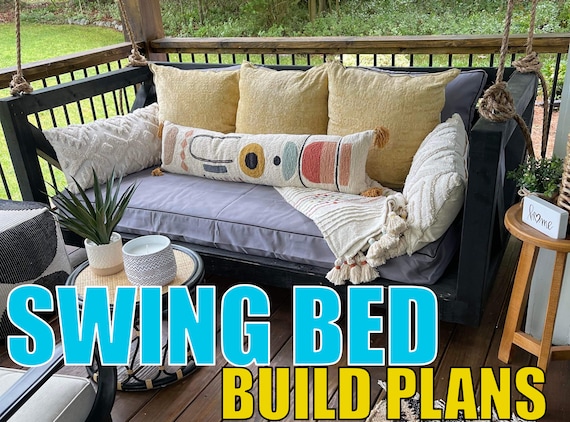 Twin Size Bed Swing Digital Plans: DIY Woodworking Project